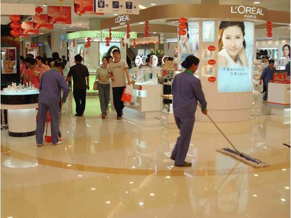 大型商場超市清潔工作流程步驟？
